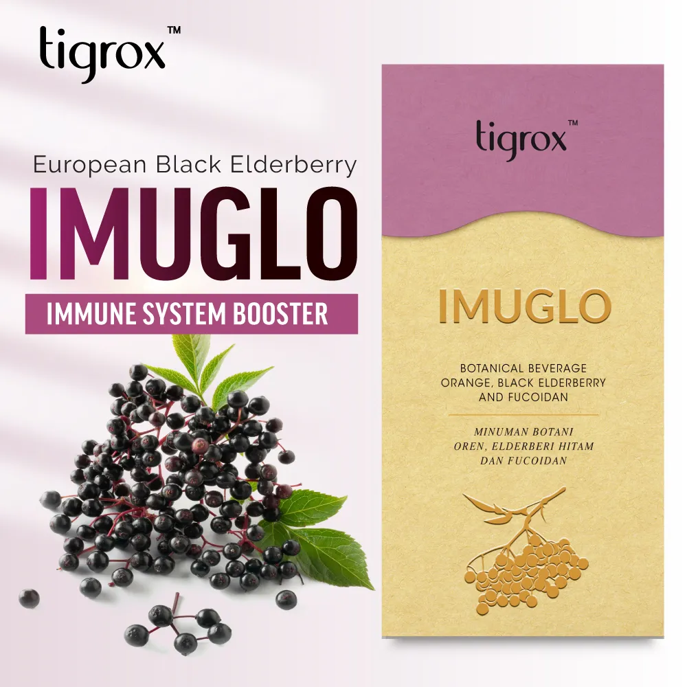 tigrox Imuglo elderberry botanical beverage